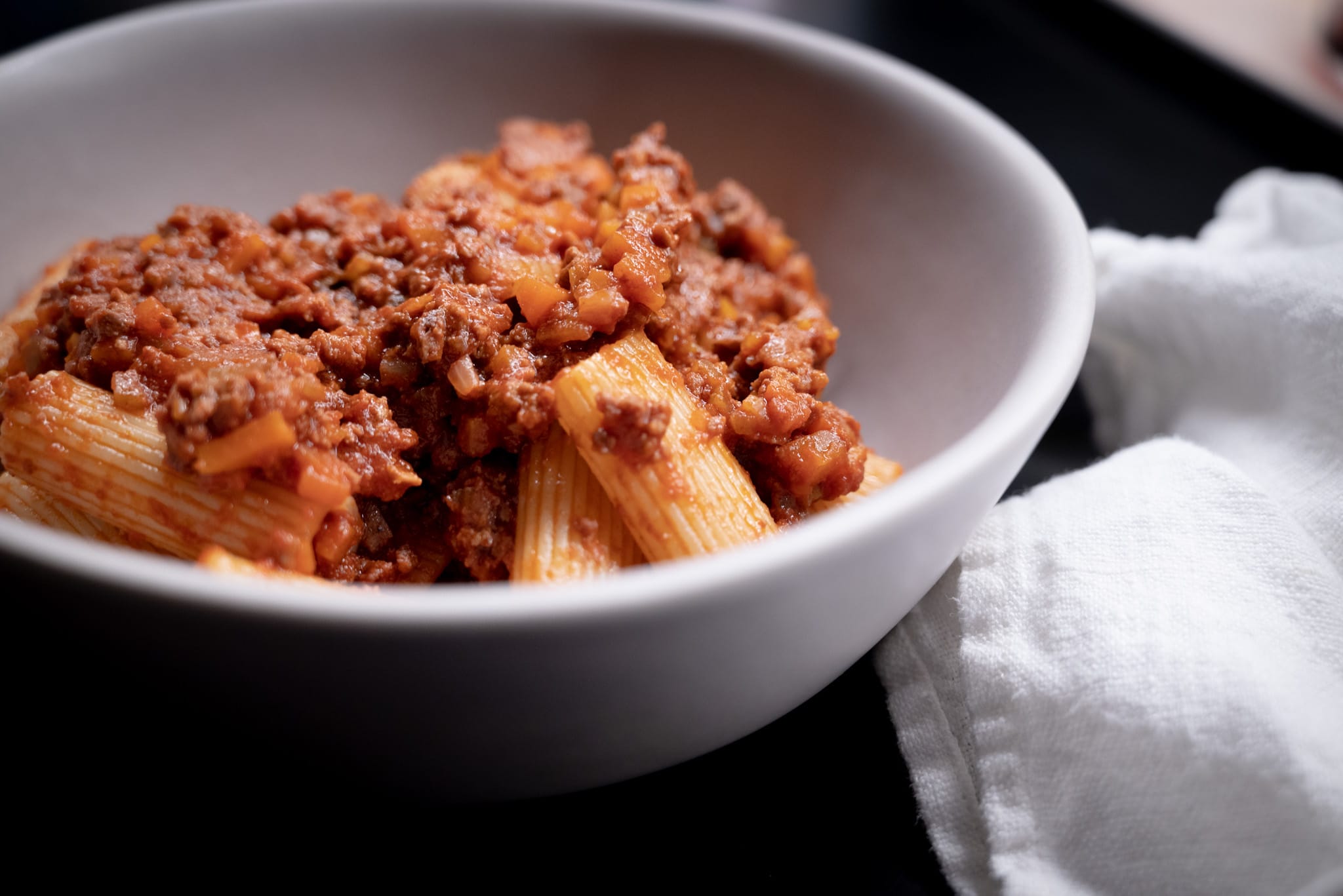 Ragù with rigatoni