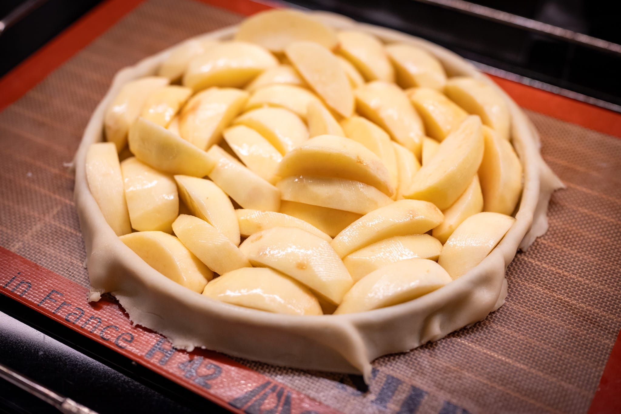 Tart ready to bake