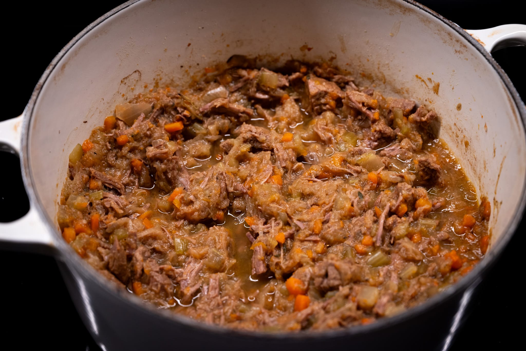 Ragù after cooking