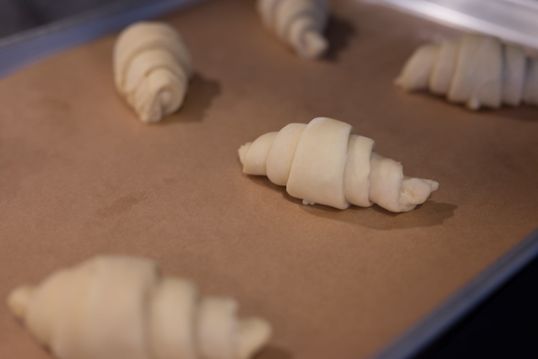 Shaped croissants