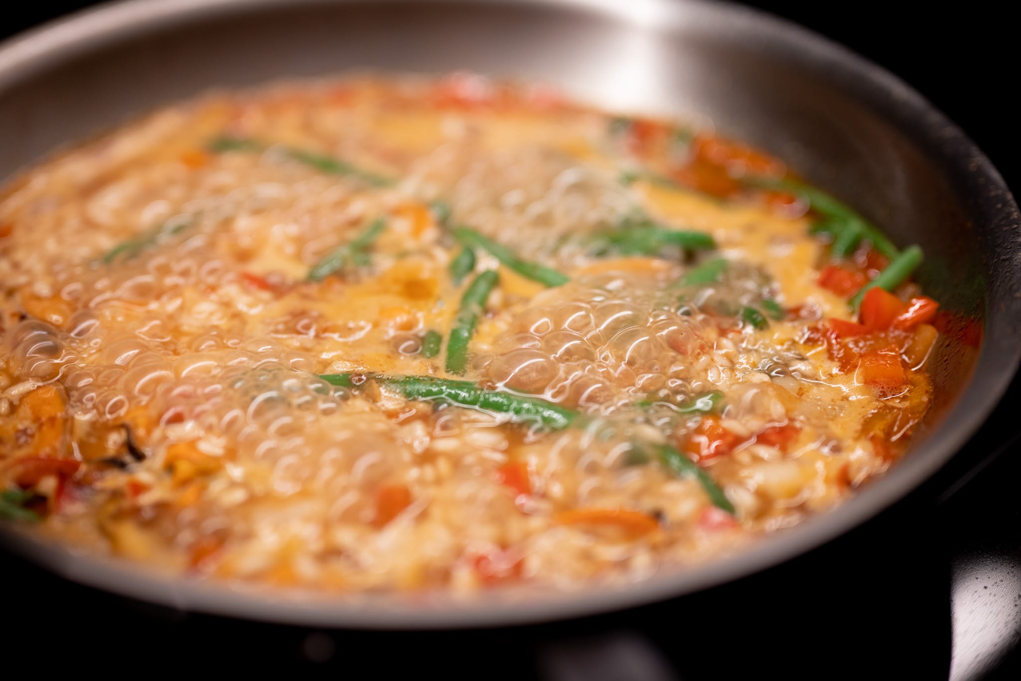 Cooking paella