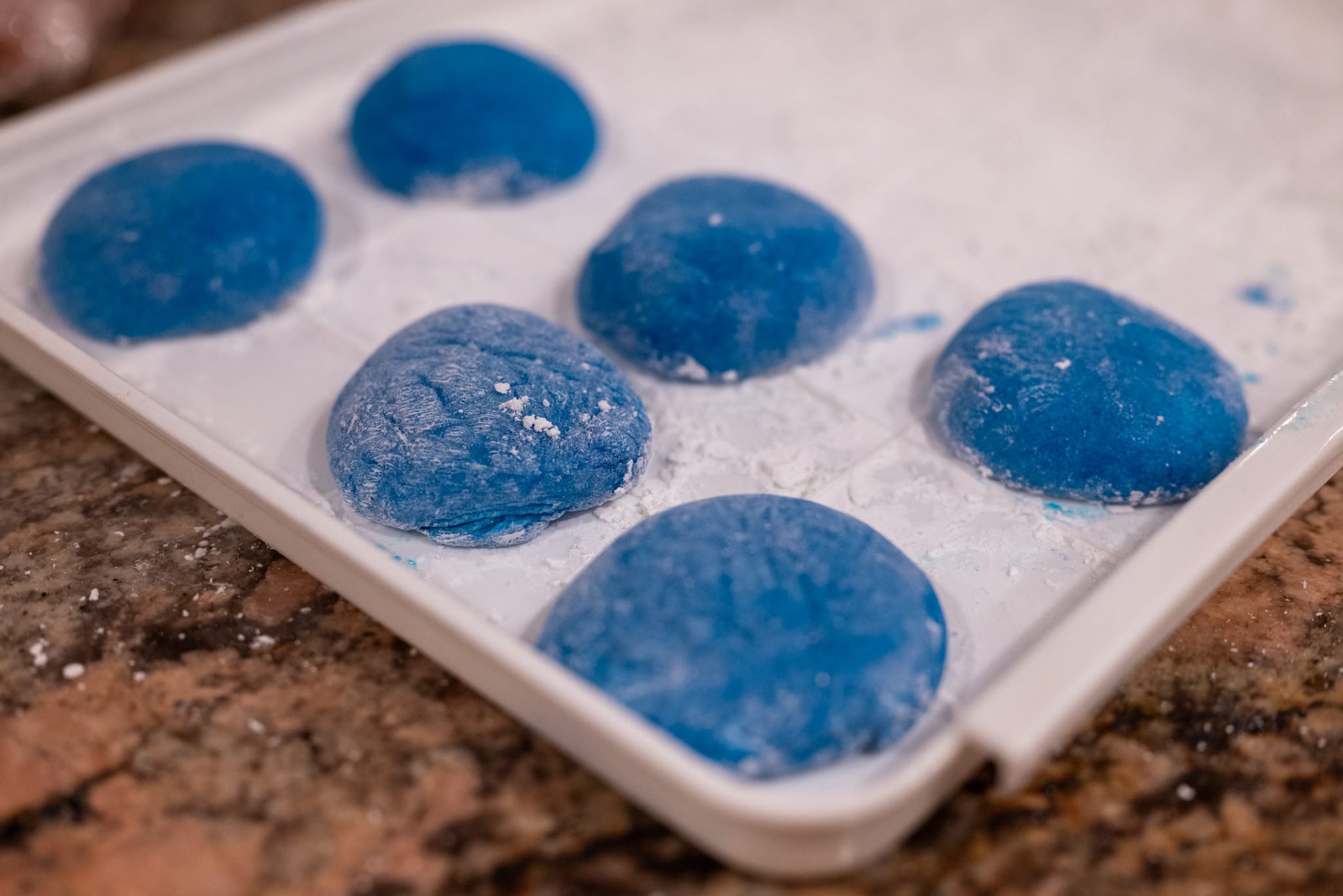 Blue mochi