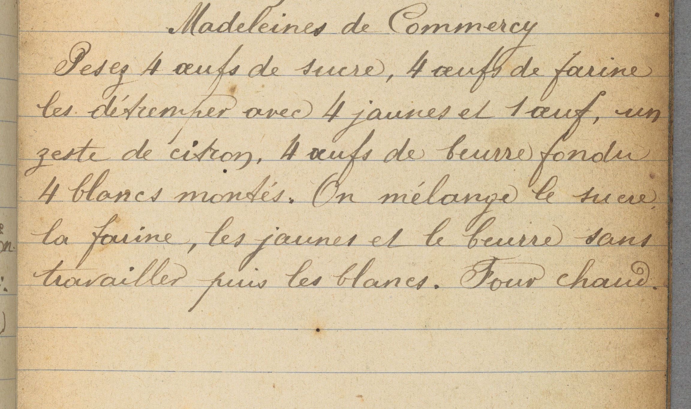 Section from a notebook