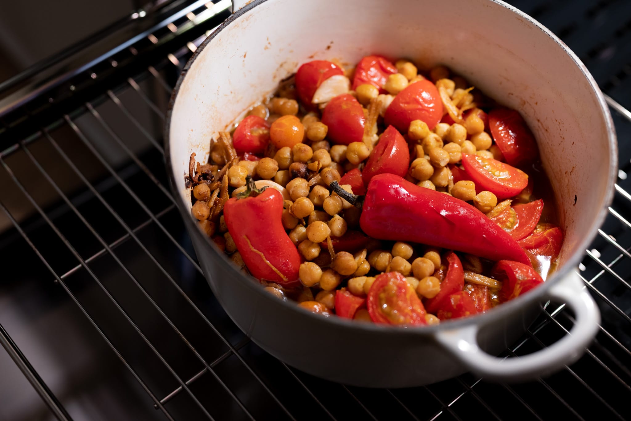 Confit chickpeas