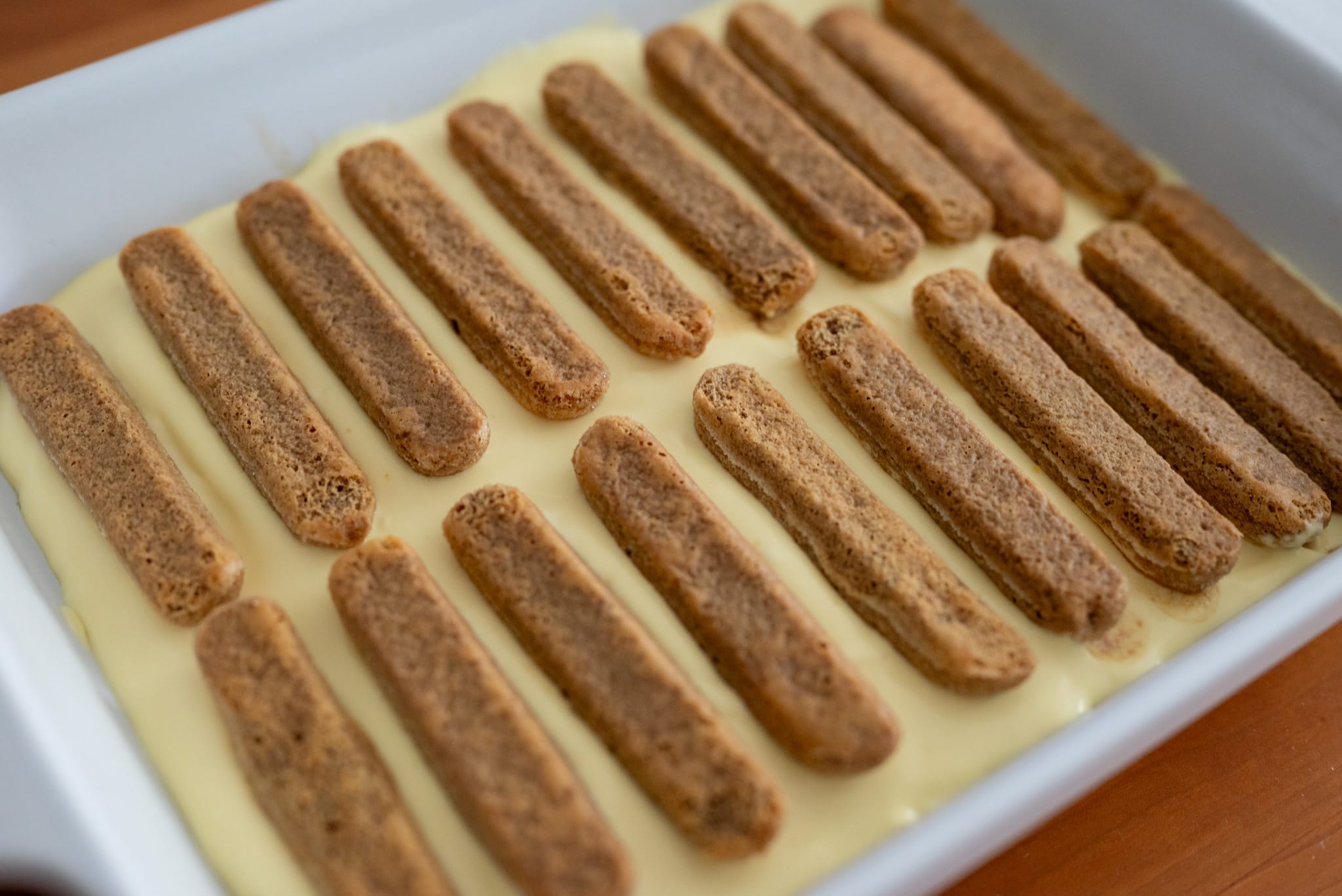 Assembling the tiramisu