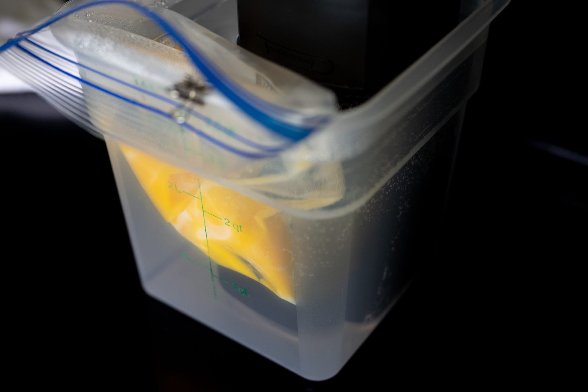 Cooking eggs sous vide