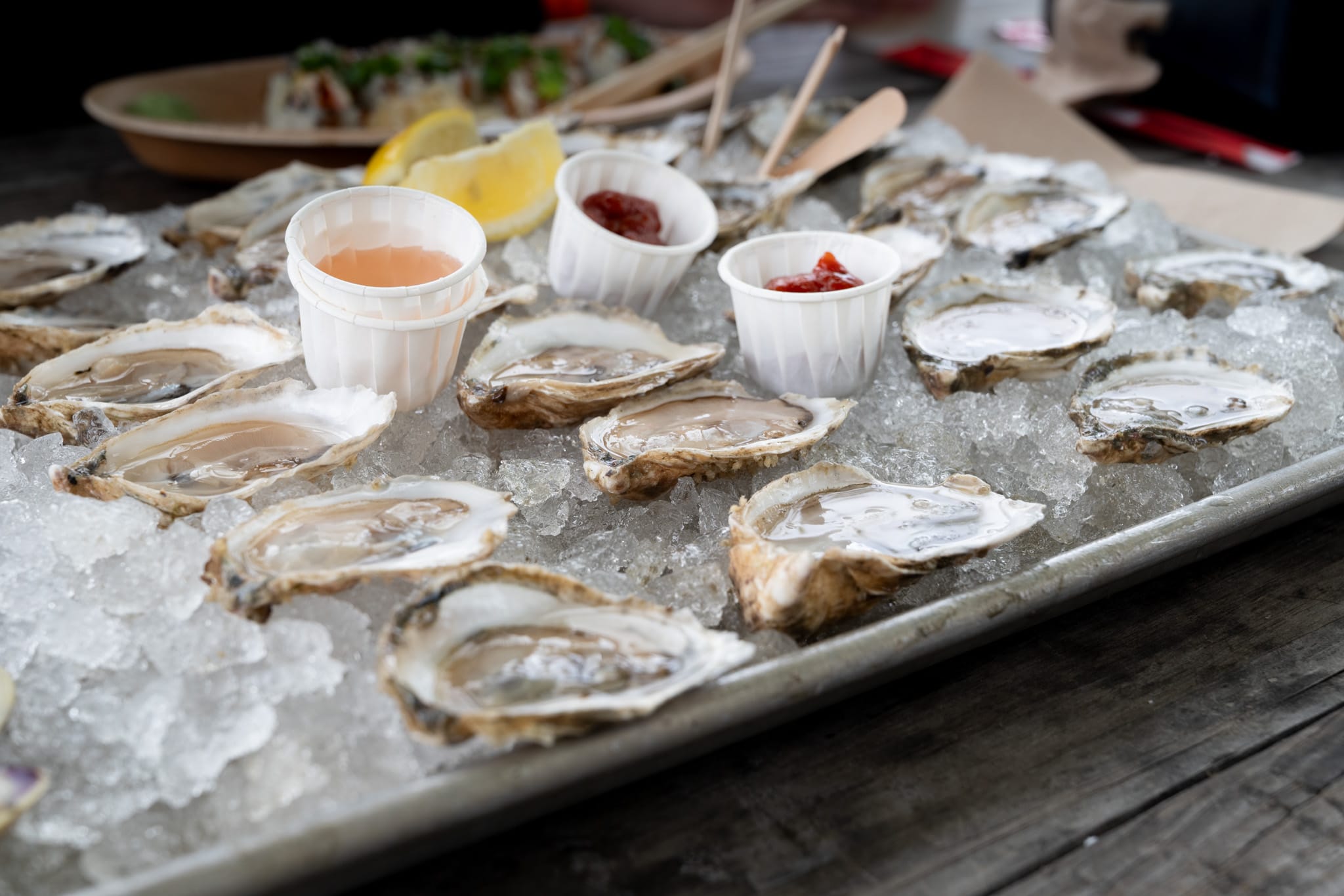 Oysters at Island Creek