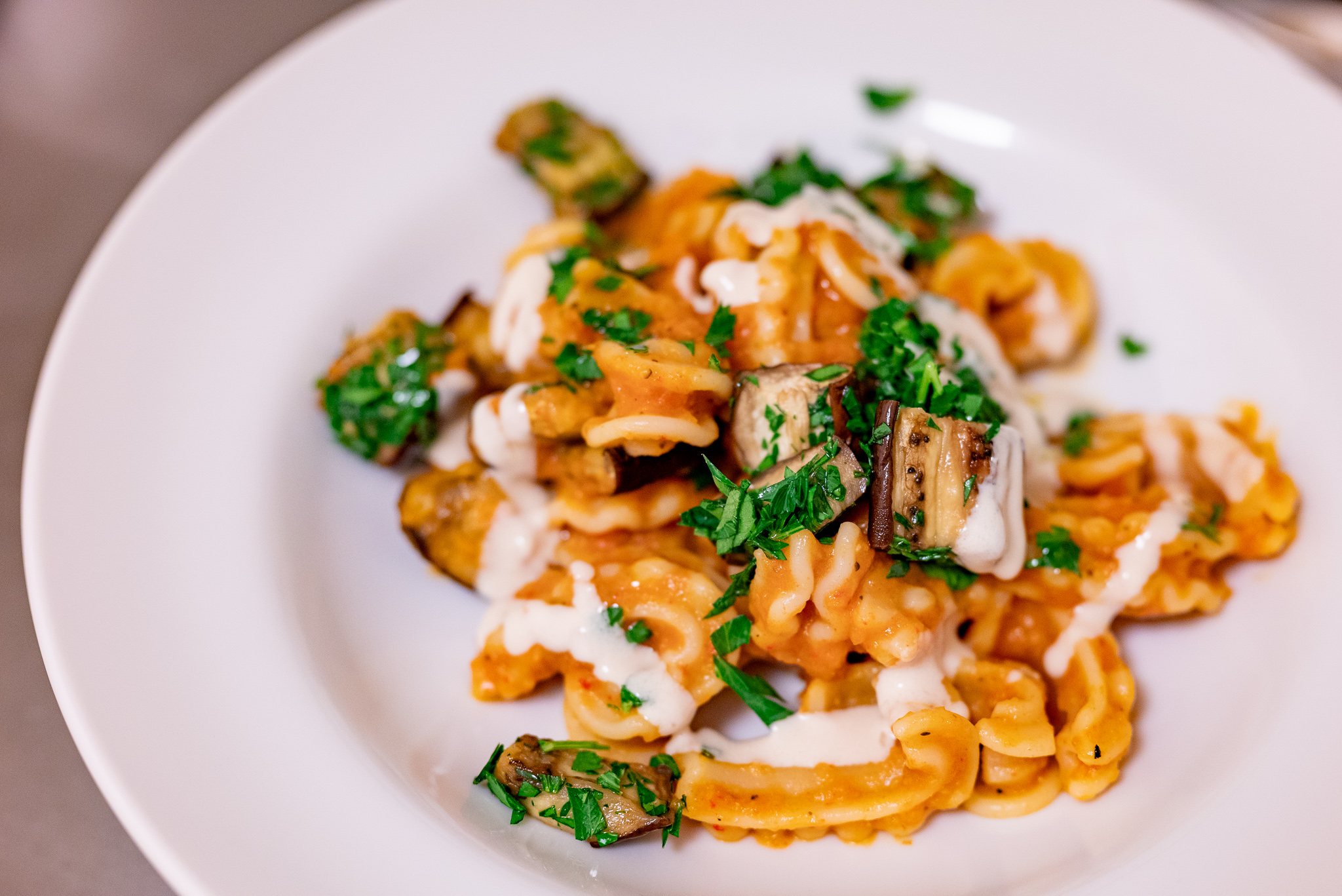 Eggplant pasta