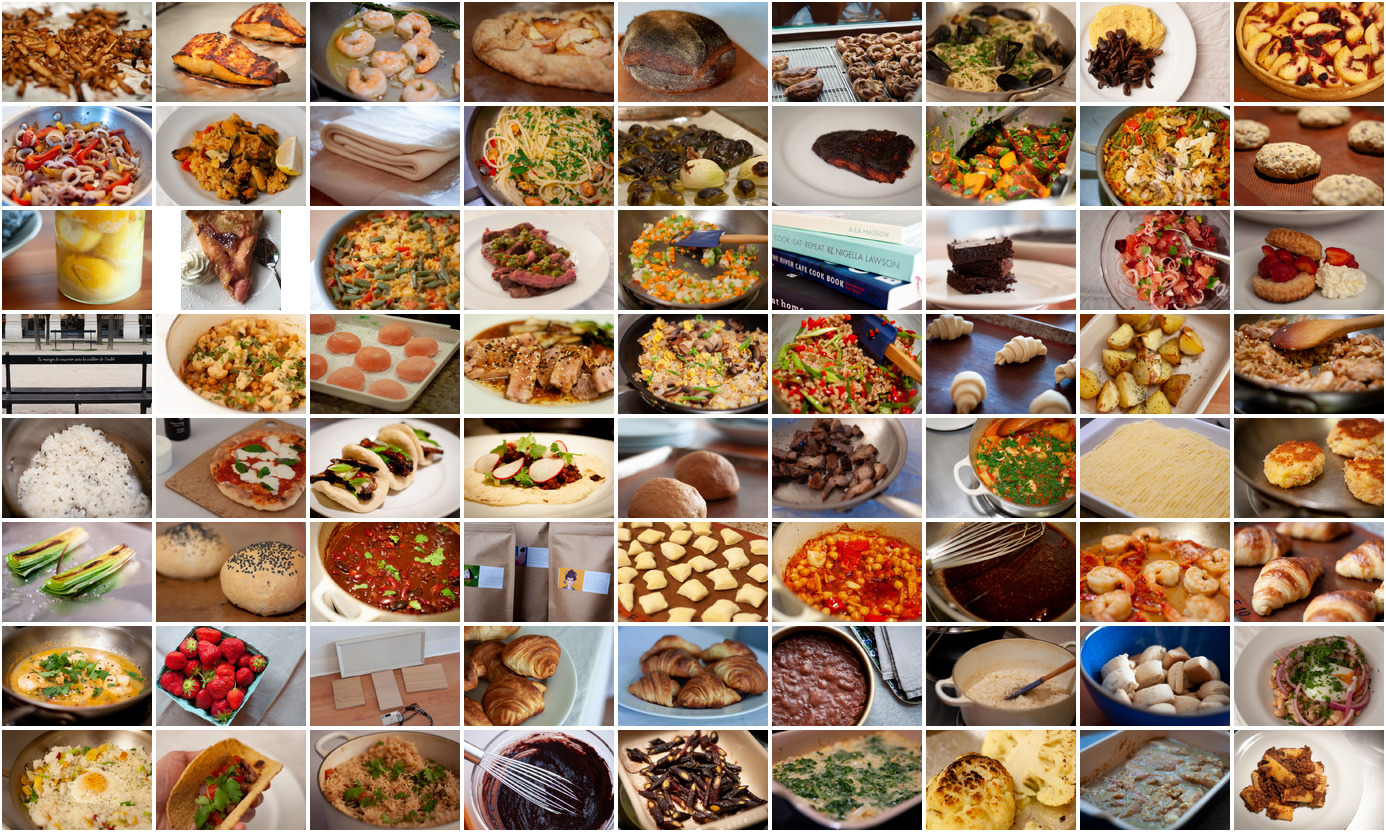 Grid of archive images