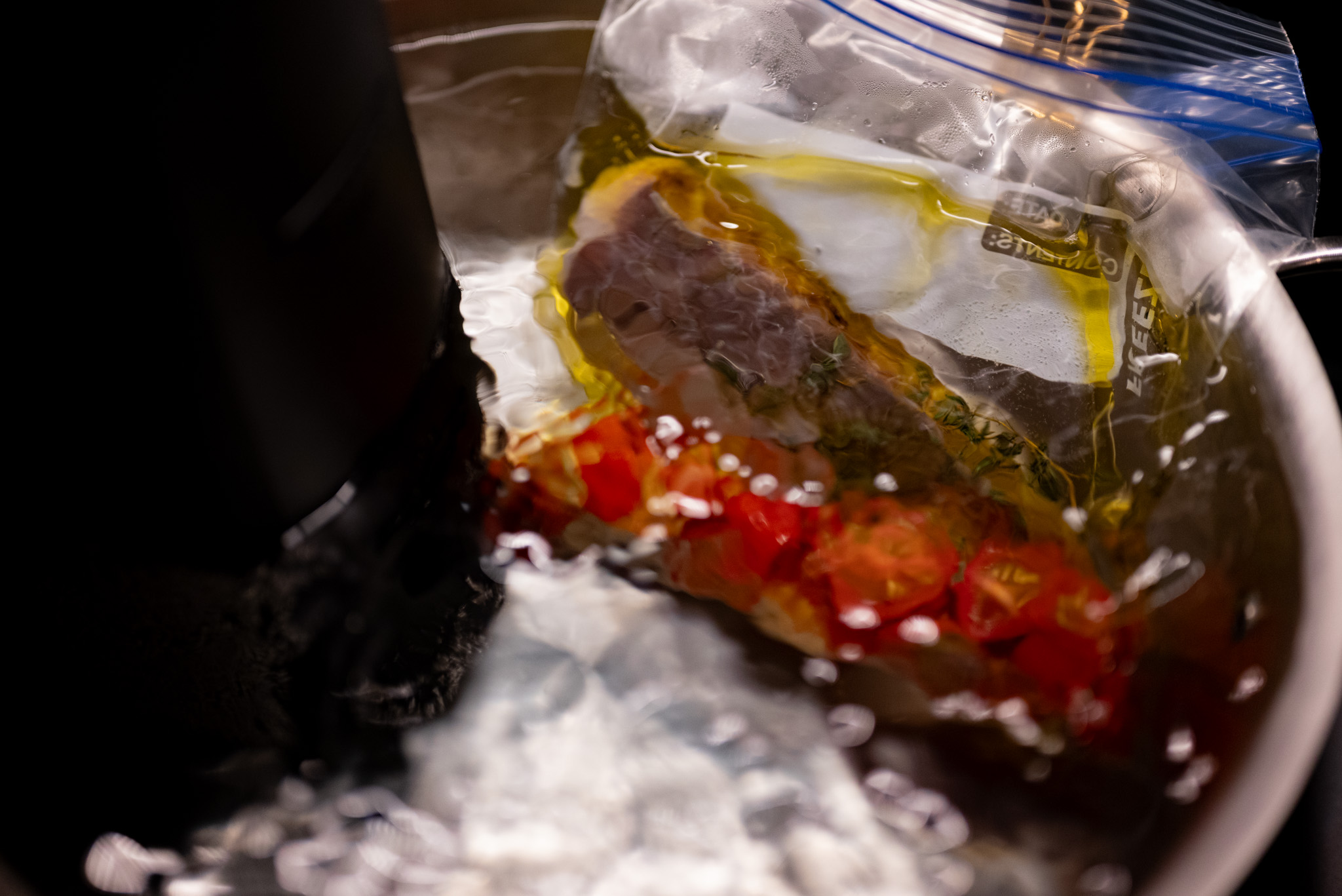 Cooking fish sous vide