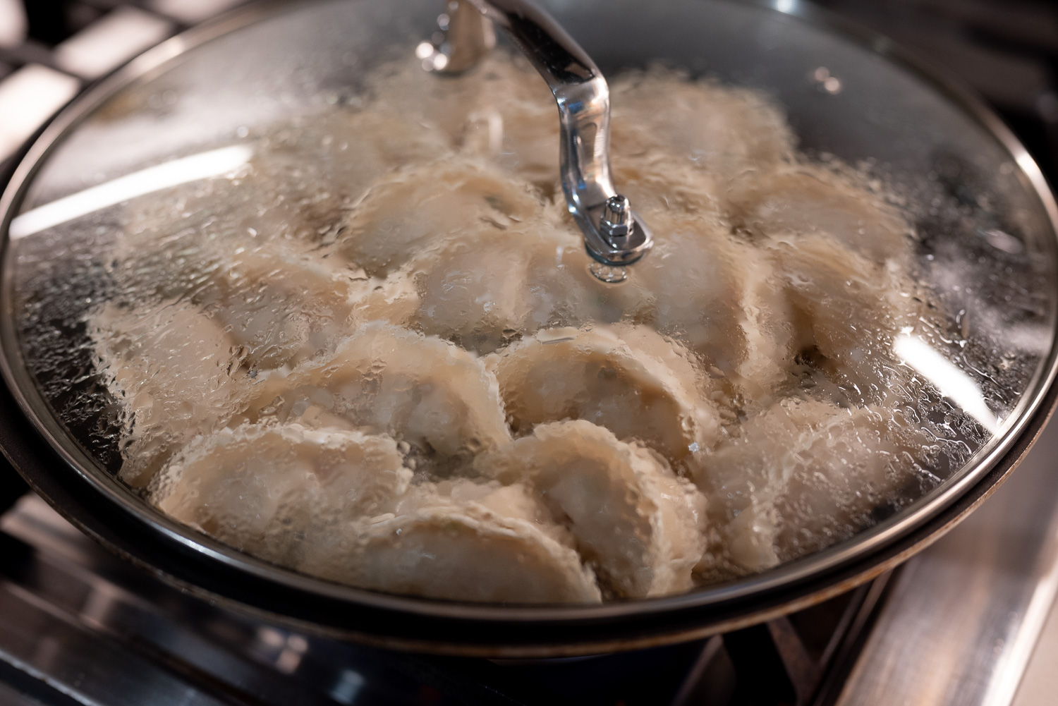Cooking dumplings