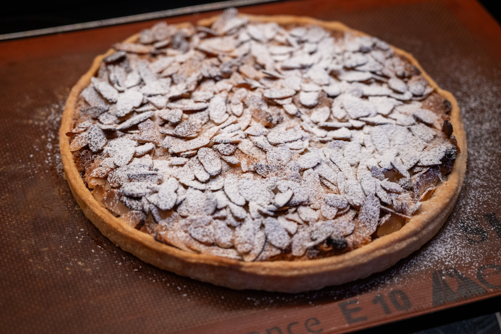 Finished almond tart