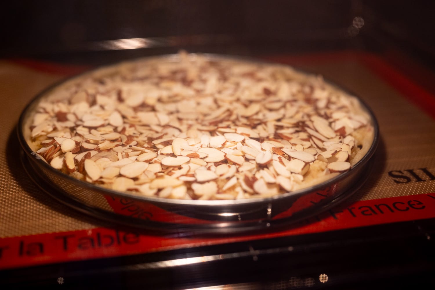 Baking a frangipane tart