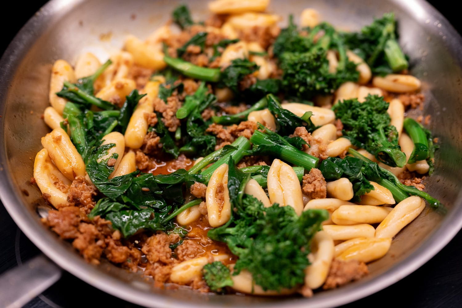 Cavatelli with sausage and broccoli rabe