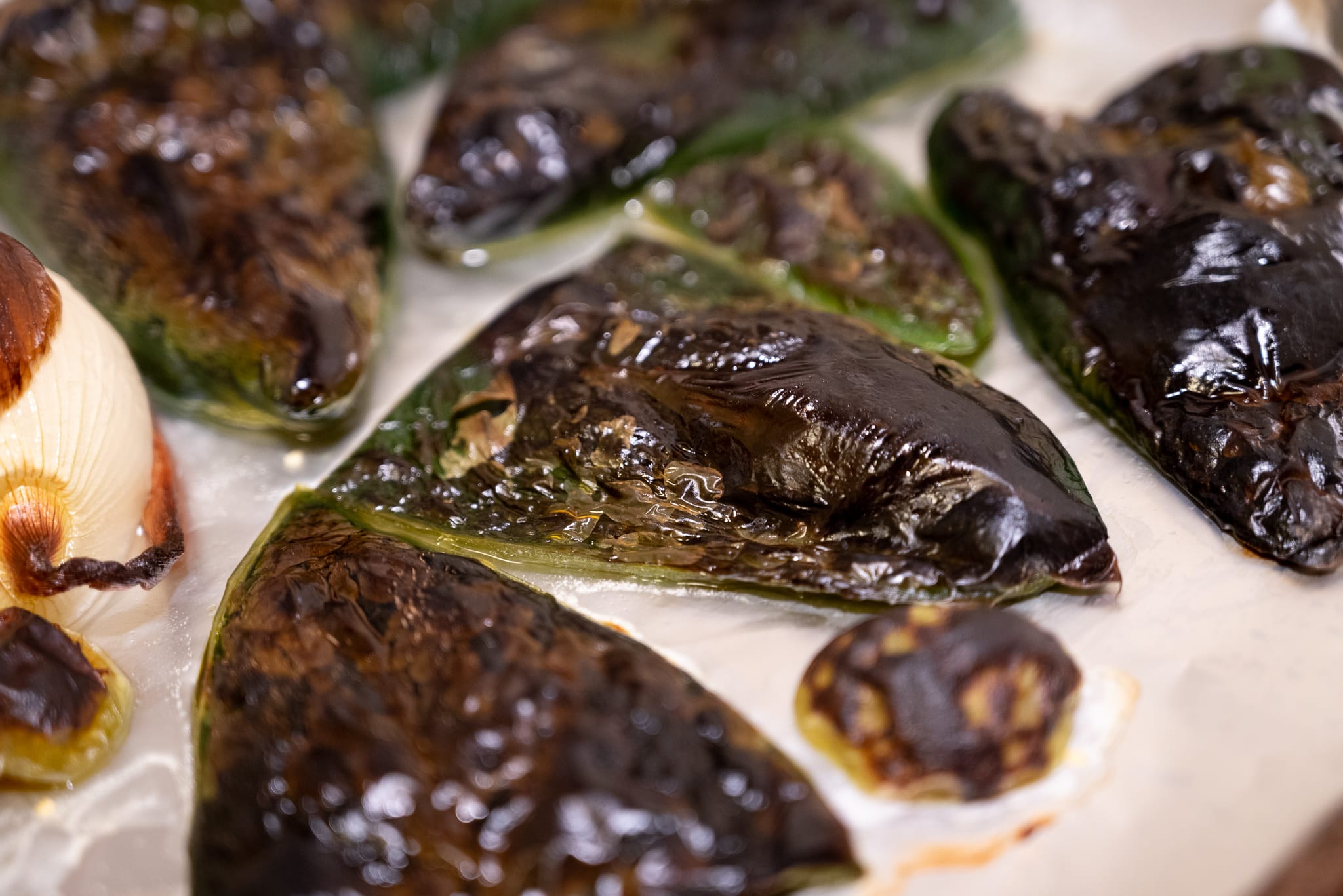 Roasting veg for the salsa