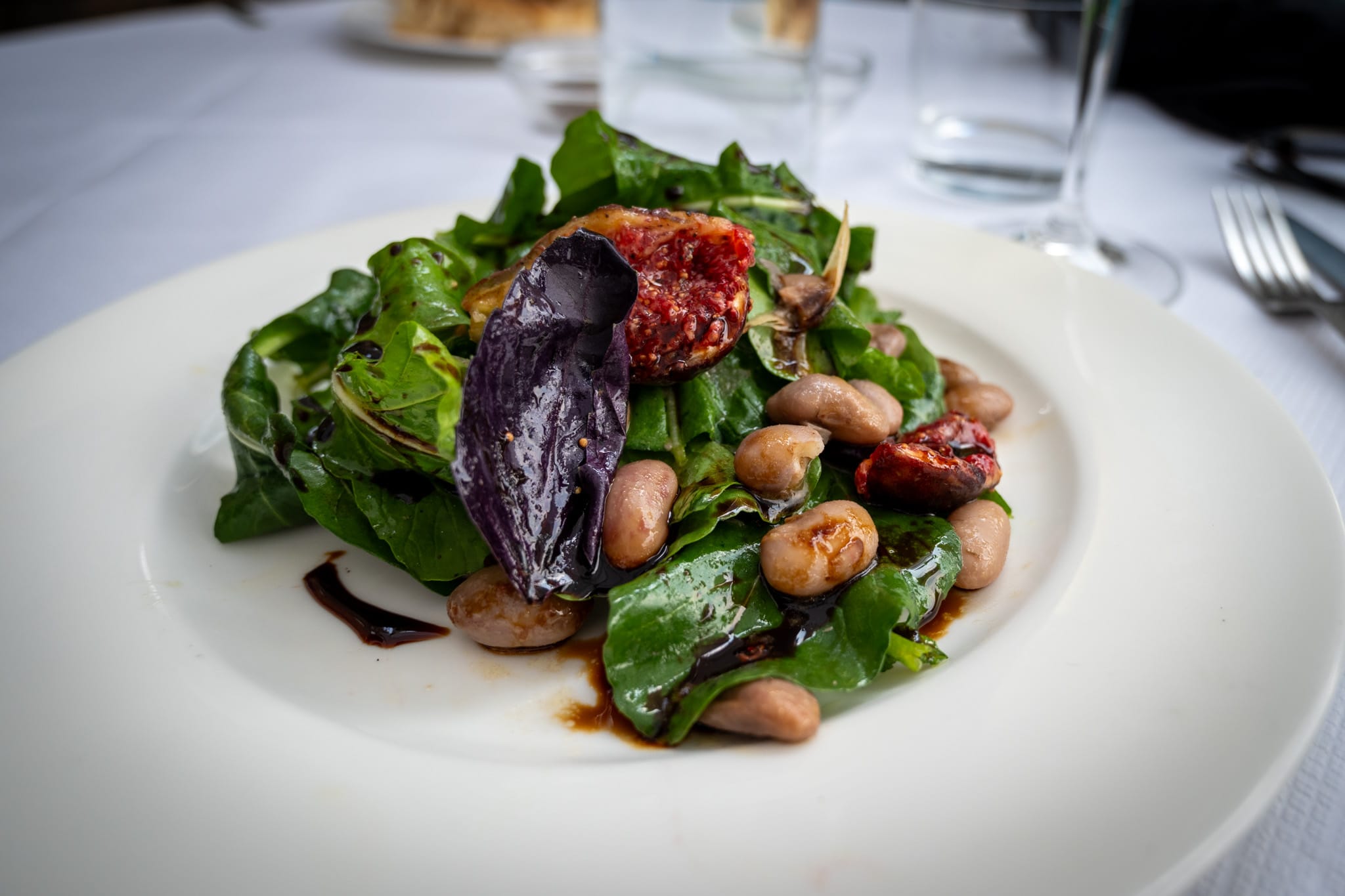 Arugula and fig salad at The River Cafe
