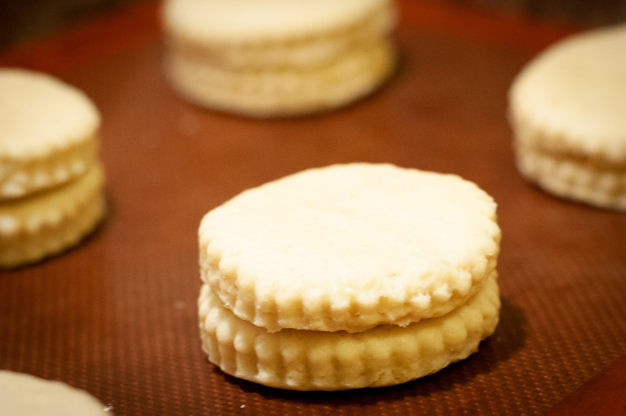 Shortbread about to bake
