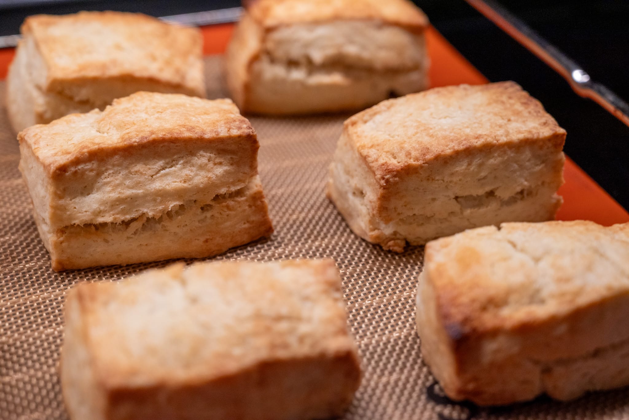 Shortcakes after baking