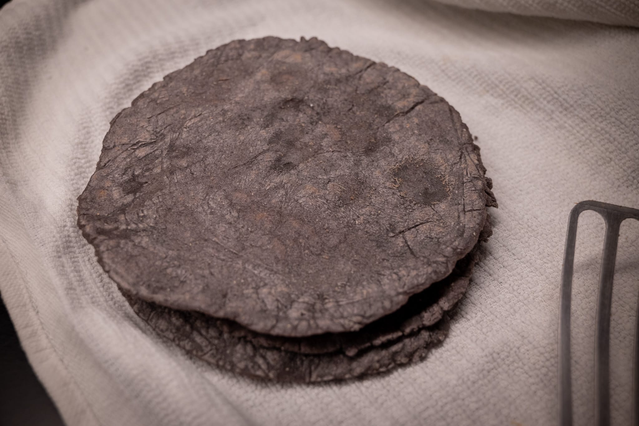 Blue corn tortillas