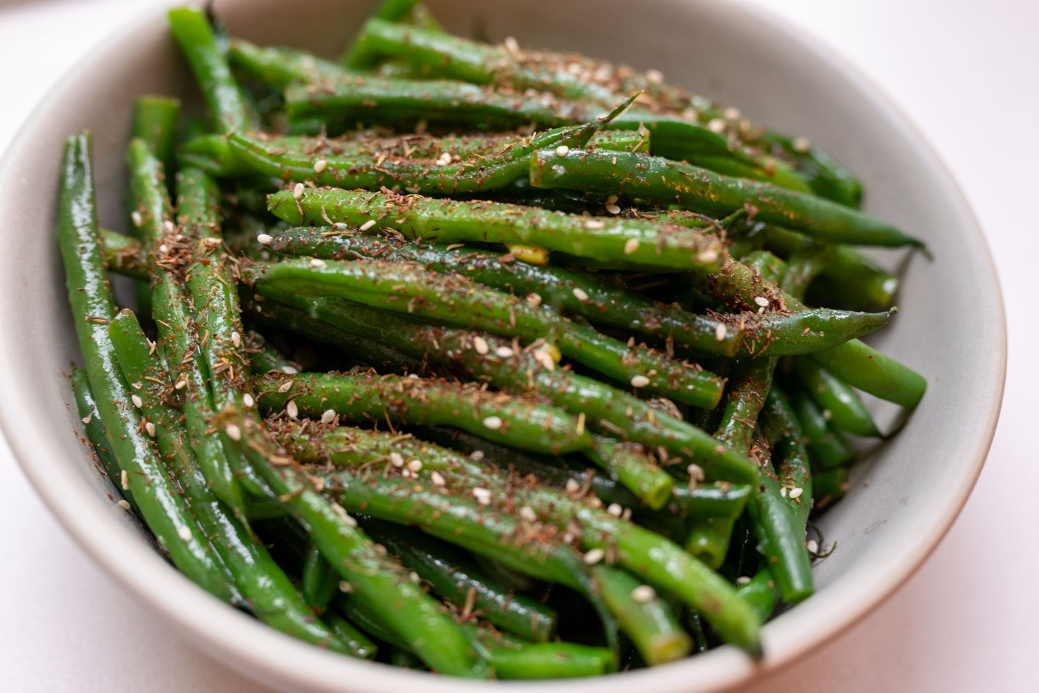 Green beans with za&rsquo;atar